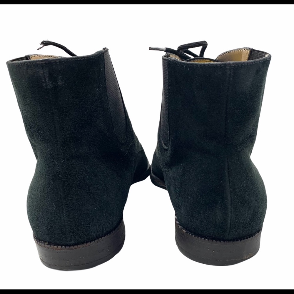 Salvatore Ferragamo Black Suede Lace Up Boots - Picture 3 of 8